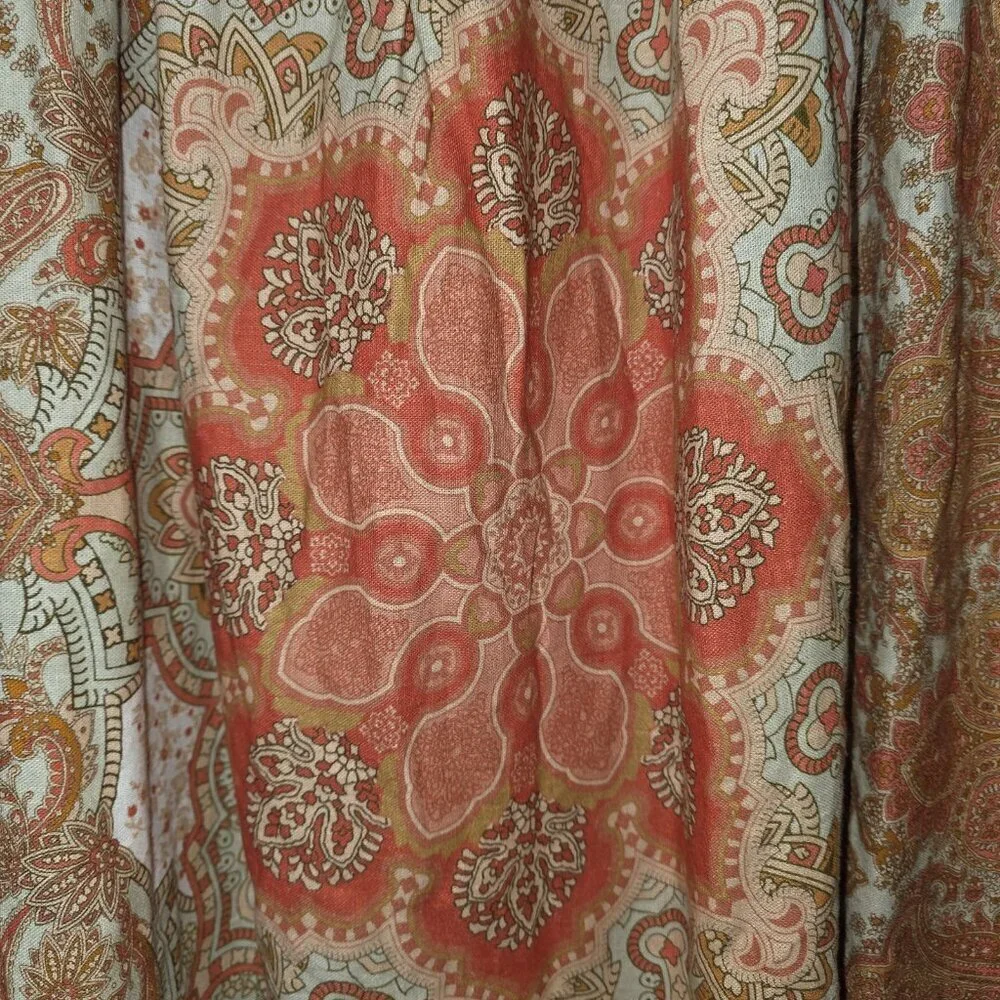 House of Harlow 1960 Linen Blend Paisley Maxi Skirt XS | Boho Festival - Picture 15 of 15